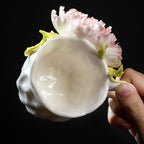 Intangible Cultural Heritage Ceramic Peony Flower Cup - Coffee Cup Water Cup Tea Cup, Valentine's Day New Year Gift for Women Girls Birthday Presen