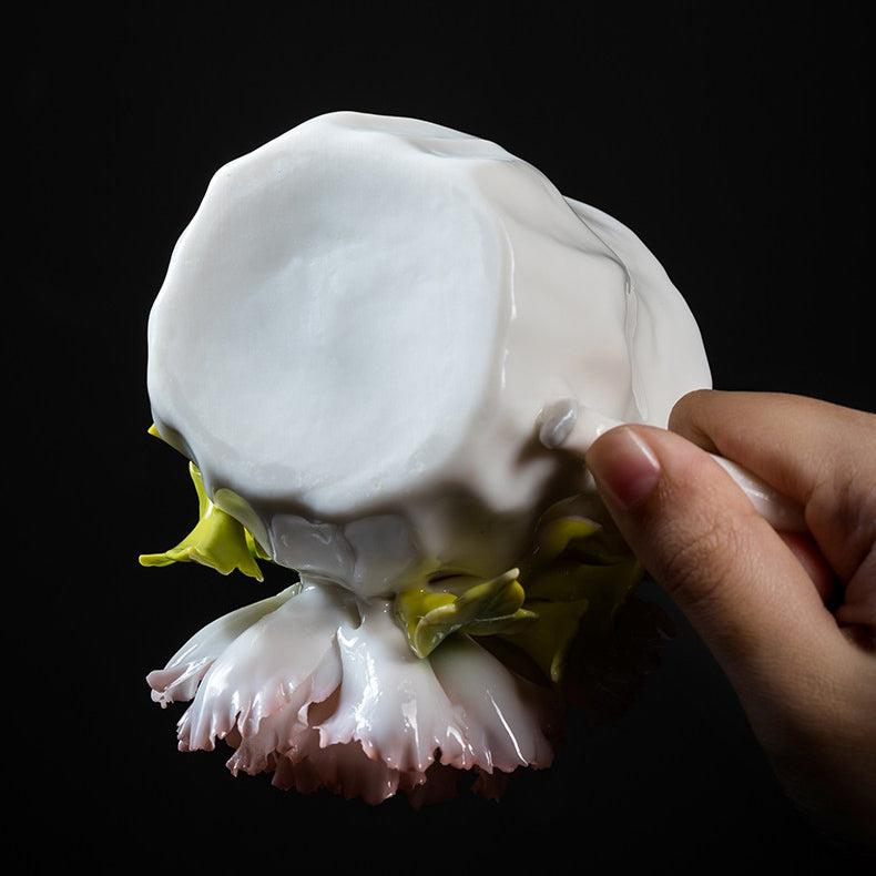 Intangible Cultural Heritage Ceramic Peony Flower Cup - Coffee Cup Water Cup Tea Cup, Valentine's Day New Year Gift for Women Girls Birthday Presen